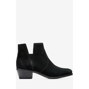 Cole Haan Alayna II Black Suede Pull-On Ankle Booties